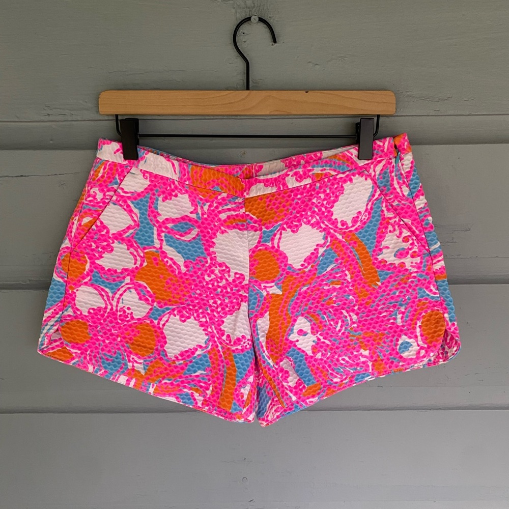 Lilly Pulitzer Adie Shorts in Shorley Blue Feeling Tanked sz4